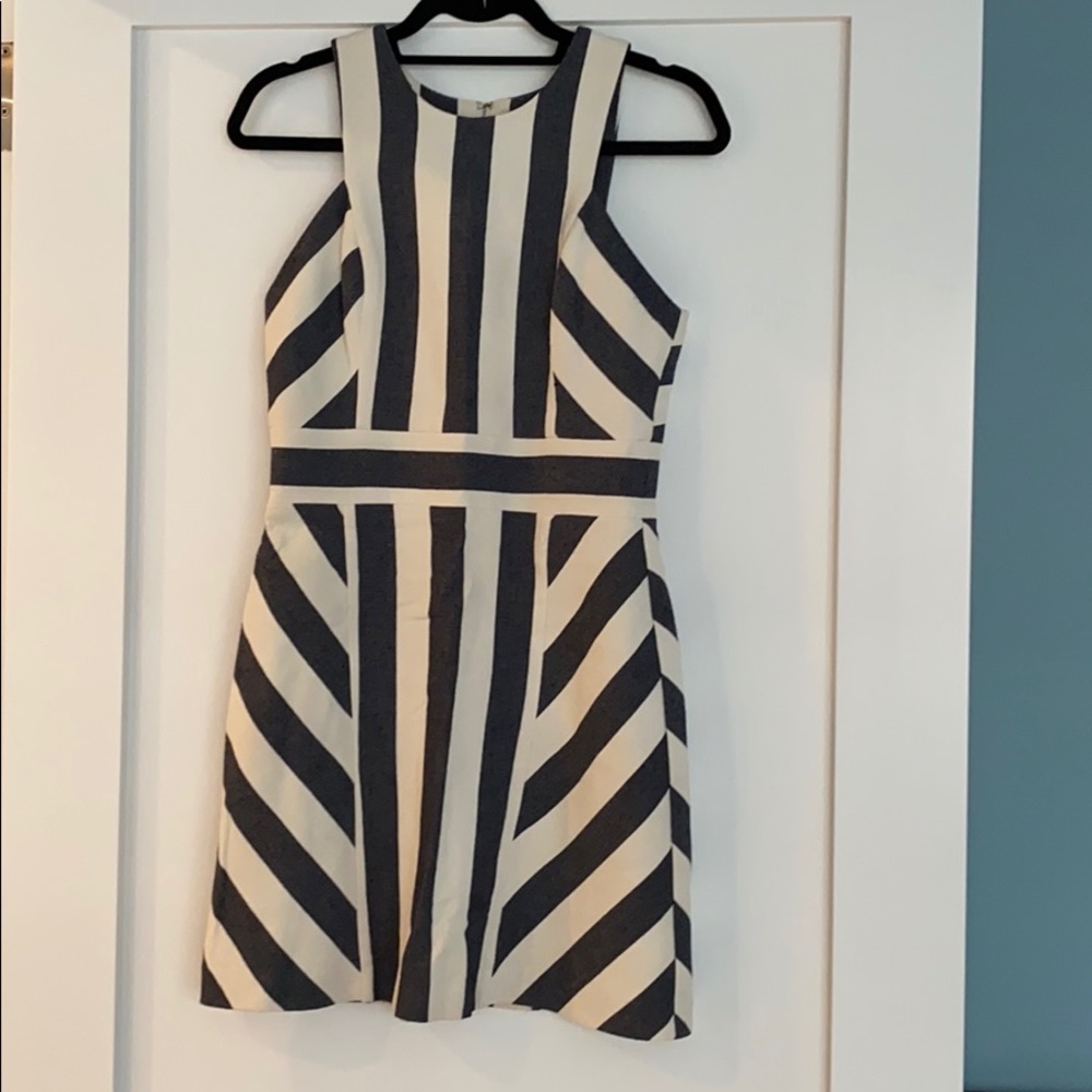 Navy and White Striped Milly Dress